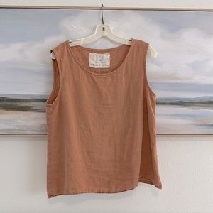 notperfectlinen loose linen tank size M